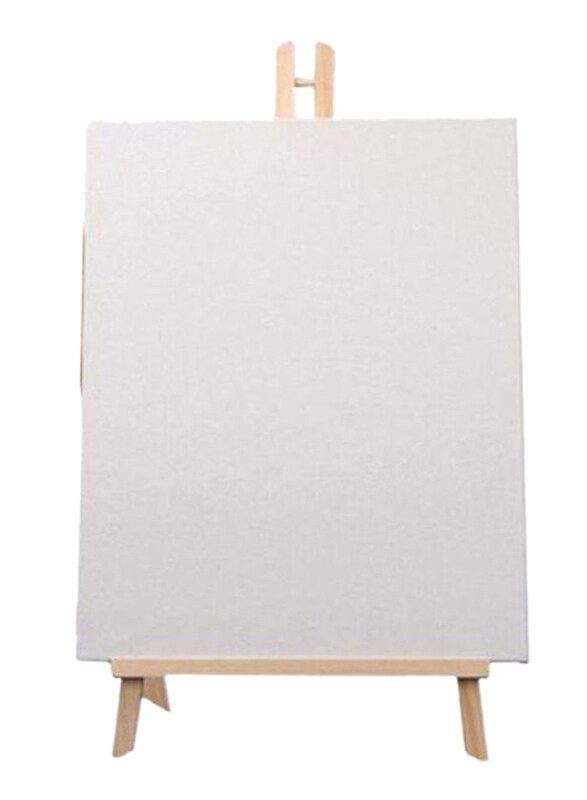 

Generic Art Canvas Board with Easel Stand, 35 x 30cm, White/Beige