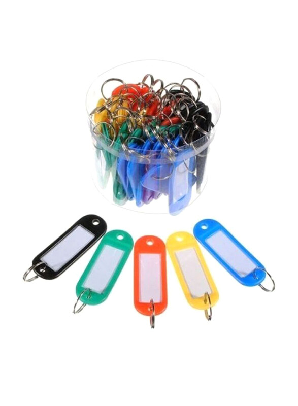 

Generic Plastic Keychain Set, 50-Pieces, Multicolor