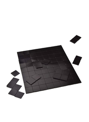 Youngever 90-Piece Magnetic Tape Squares Set, Black