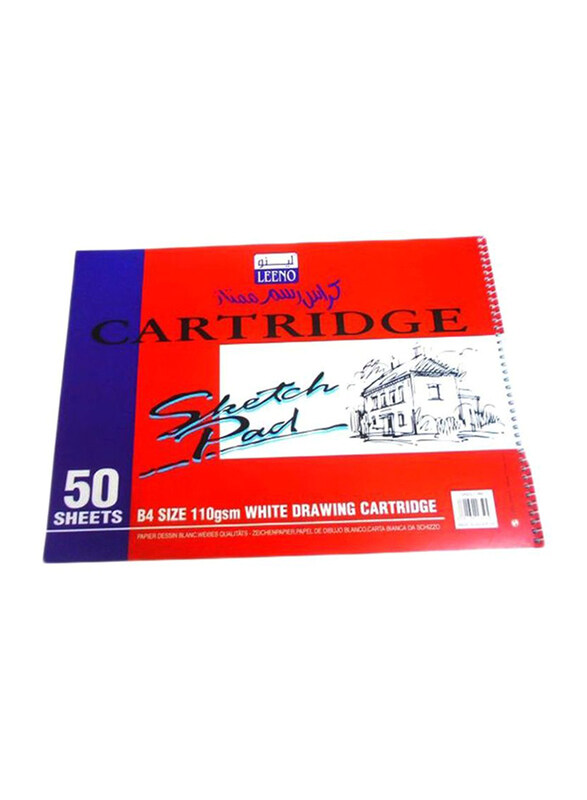 

Leeno Cartridge Sketch Pad, 50 Sheets, 110 GSM, B4 Size, White