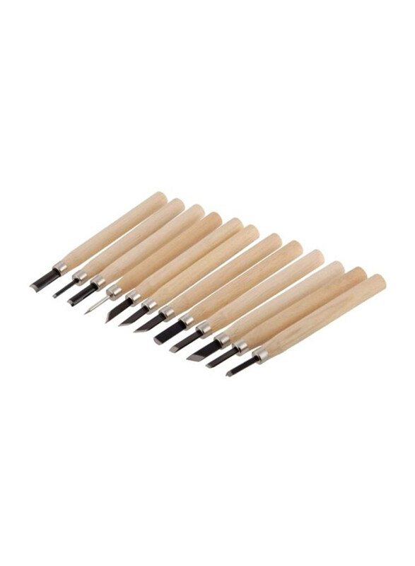 

Suki Wood Carving Tools Set, 12 Pieces, 15 x 145 x 195mm, Beige