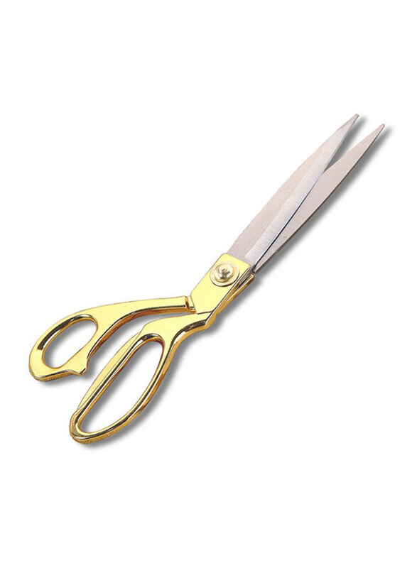 

Generic Professional Sewing Tailor Scissors, 14 x 6 x 1cm, Gold/Silver