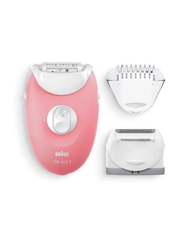 

Braun Silk-epil 3 Starter 3-in-1 Hair Removal Epilator, SE 3-440, Pink