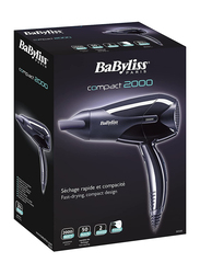 Babyliss Light Weight Hair Dryer, D212SDE, Black