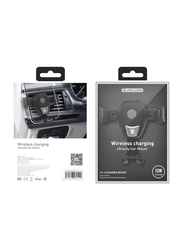Jellico Wireless Charger with Gravity Car Mount Holder, HO100, Black