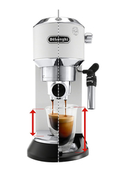 Delonghi Electric Stainless Steel America Dedica Deluxe Espresso, 1300W, Inc EC685W, Silver