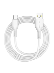 Jellico 1-Meter KDS-30 Type C Cable, Fast Charging 3.1A USB Type A Male to Type C, White