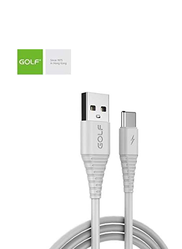 Golf Space 1-Meter Type C USB Cable, USB Type A to Type C Charging Data Transfer Cable for Smartphone, GC64T, Assorted