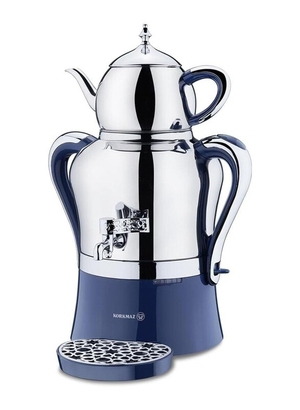 

Korkmaz Hanedan Samovar Azura Electric Kettles, 3.5L, KA843, Inox/Chrome