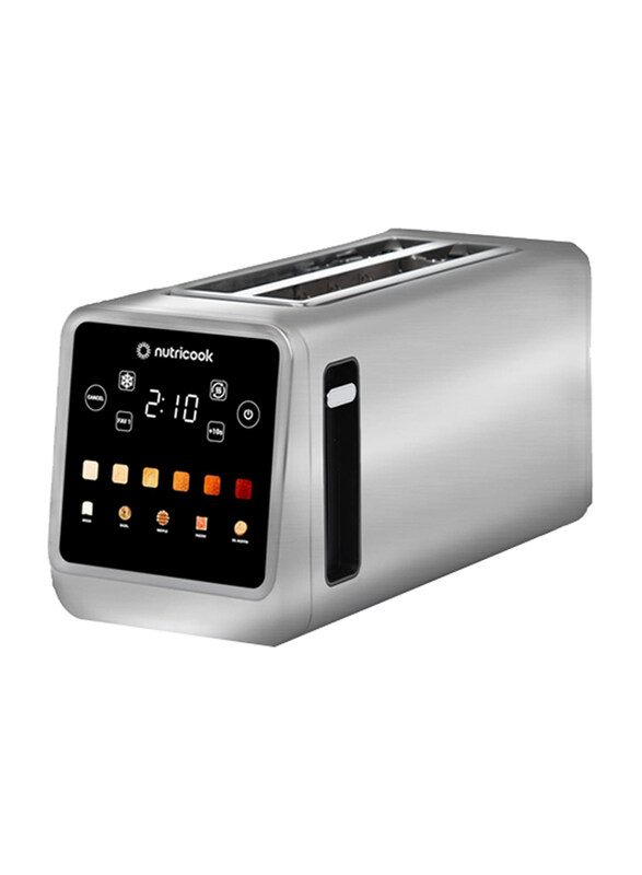 

Nutricook 4 Slice Smart Toaster with Touch Screen, 1450W, NC-TS401, Silver
