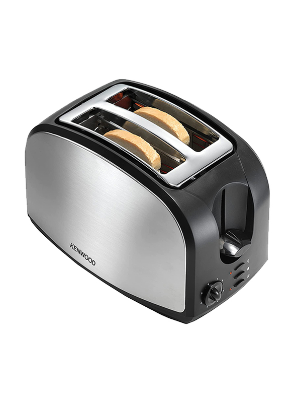 Kenwood 2 Slice Bread Toaster with Adjustable Browning Control, TCM01.A0BK, Black/Silver