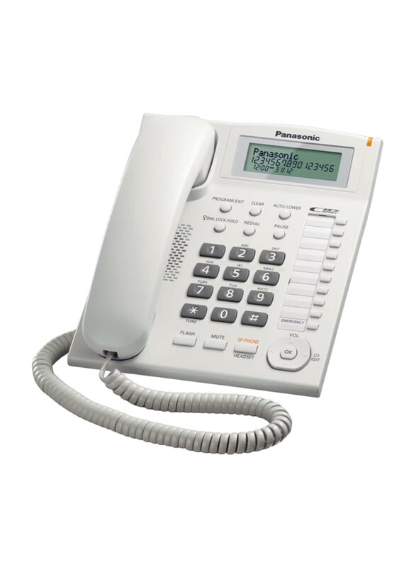 

Panasonic Integrated Corded Telephone, KX-TS880MX, White
