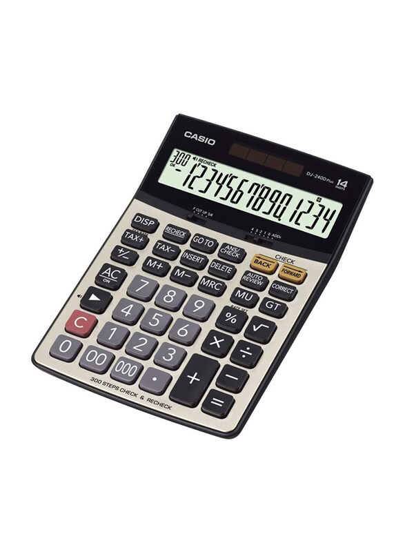 

Casio DJ-240DPLUS Desktop Calculator, Multicolour