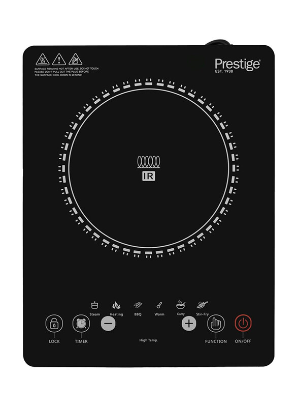 

Prestige Infrared Single Cooktop, 2000W, Pr7505, Black