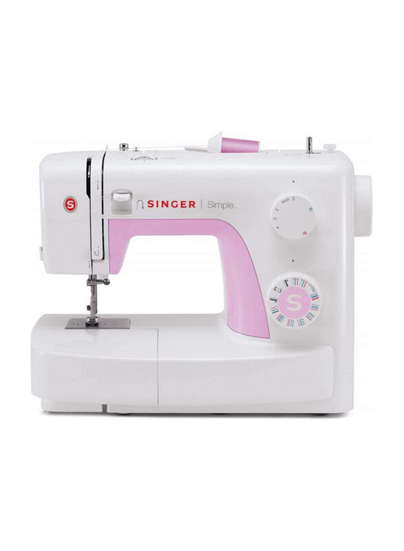 

Singer SGM-3223 Mechanical Sewing Machine with 23 Built-In Stitches, White/Pink