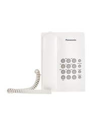 Panasonic Corded Telephone, Kx-Ts500, White