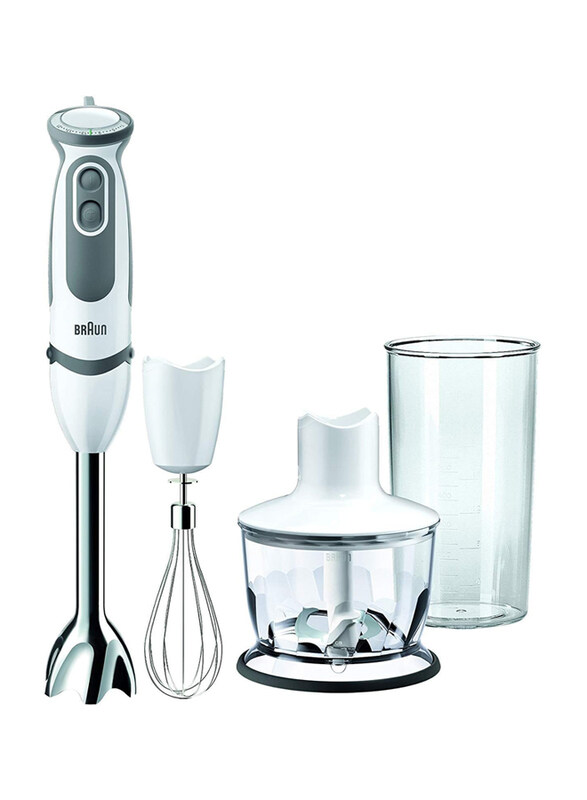 

Braun 600ml Multiquick 5 Hand Blender with Chopper & Whisk, 750W, MQ5035, White
