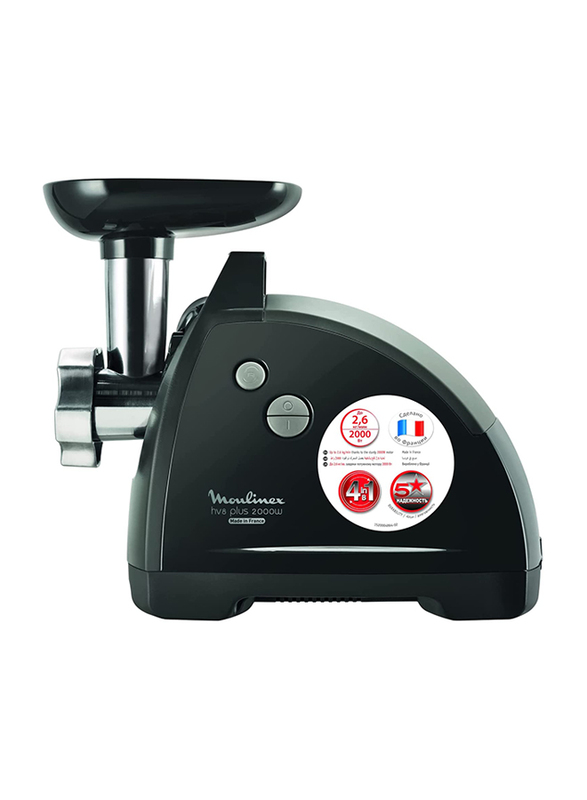 Moulinex HV8 Plus 4 in 1 Meat Mincer, 2000W, ME682827, Black