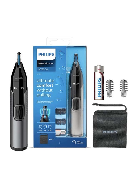 Philips Series 3000 Nose Multi Groom Trimmer, NT3650/16, Grey/Black