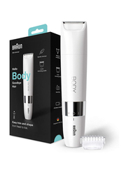 Braun Body Mini Trimmer Wet & Dry with Trimming Comb, BS1000, White