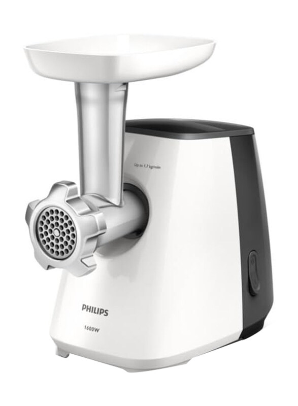 

Philips Daily Collection Meat Mincer, 1600W, HR2712/30, White/Black