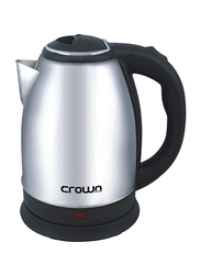 Crownline 1.8L Cordless Electric Kettle, KT-157, Grey/Black