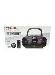 Toshiba Ty-Cku310 Portable Cd Usb Radio Cassette Recorder, Black