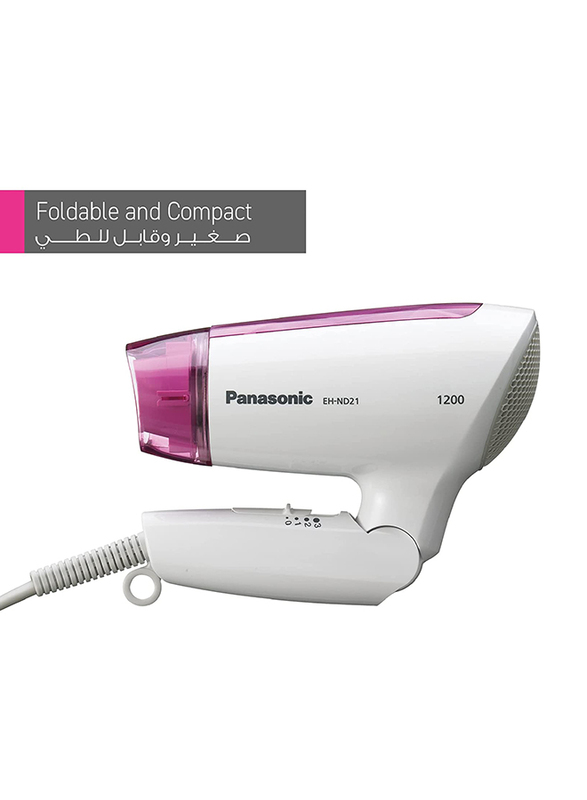 Panasonic Hair Dryer, 1200W, EHND21, White
