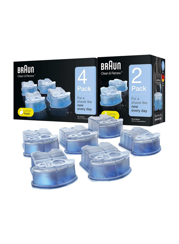 

Braun Clean & Renew Refill Cartridges, 6 Pieces, Blue