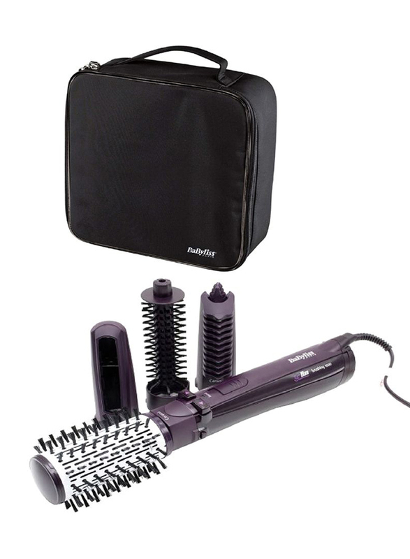 BaByliss Rotating Hot Roller with Attachment Head and Bag, 2736SDE, Purple/Black/White