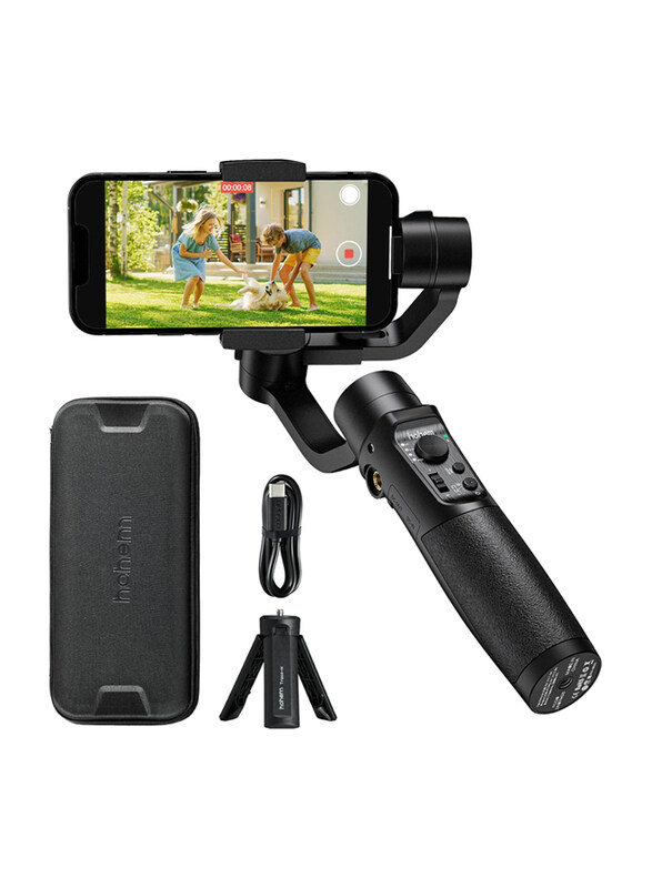 

Hohem iSteady Mobile Plus 3-Axis Phone Gimbal with Face/Object Tracking, 600° Auto Rotation, Black