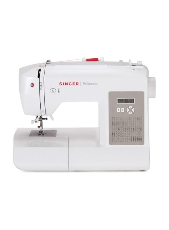 

Singer 6180 Brilliance Computerized Sewing Machine, White/Pink