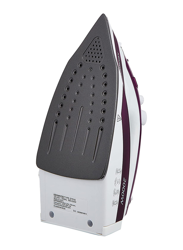 Kenwood 0.25L Steam Iron 2000W, STP40.000WP, Purple/White