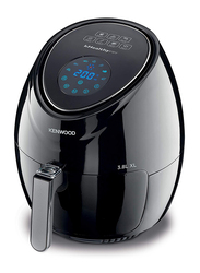 Kenwood 3.8L Digital Air Fryer with Recipe Book, Rapid Hot Air Circulation Technology, 1500W, HFP30.000BK, Black