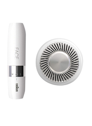 Braun Face Mini Hair Remover with Smart Light, FS1000, White