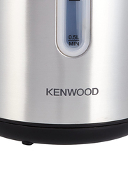 Kenwood 1.7L Cordless Kettle, 2200W, ZJM01AOBK, Silver