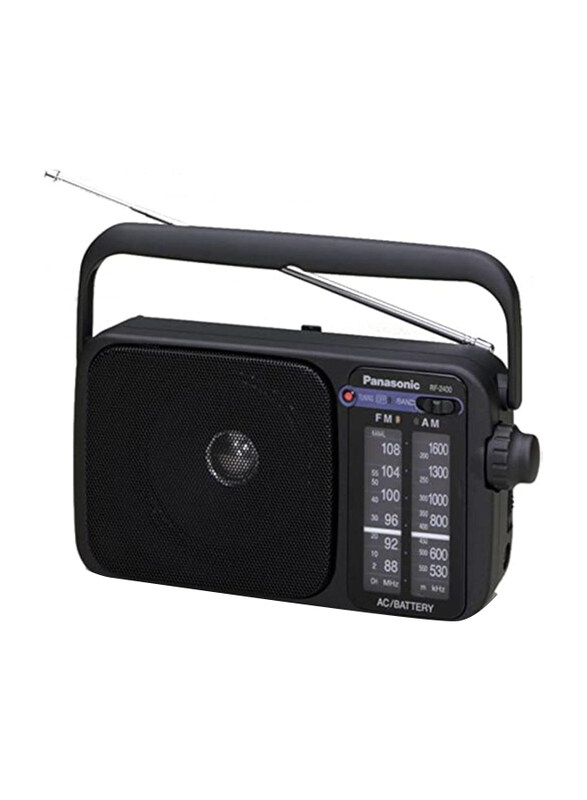 

Panasonic Portable Radio AM/FM Band Receiver, Rf-2400D, Black