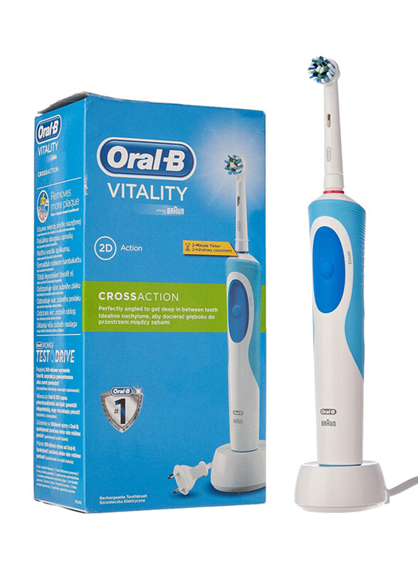 

Oral B Vitality Cross Action Electric Toothbrush, Blue