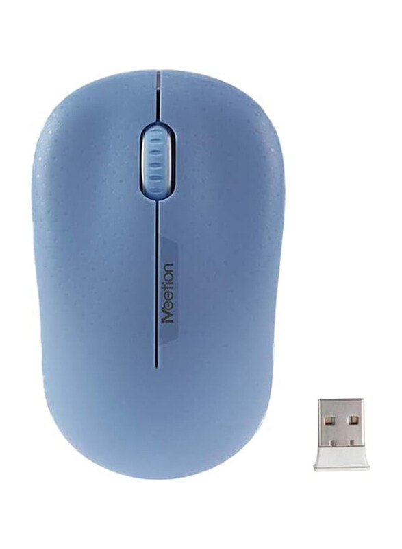 

Meetion Portable Wireless Optical Mouse, R545, Blue
