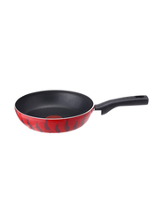 Tefal 24cm Tempo Flame Aluminium Frypan with Thermo Spot, C3040483, Red
