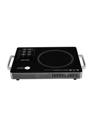 AFRA Electric Stainless Steel LED Display Japan Infrared Cooktop, 2000W, Black