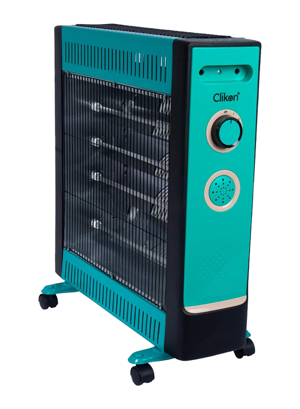 Clikon Electric Room Heater with 2 Heat Level Settings, CK4205, Blue