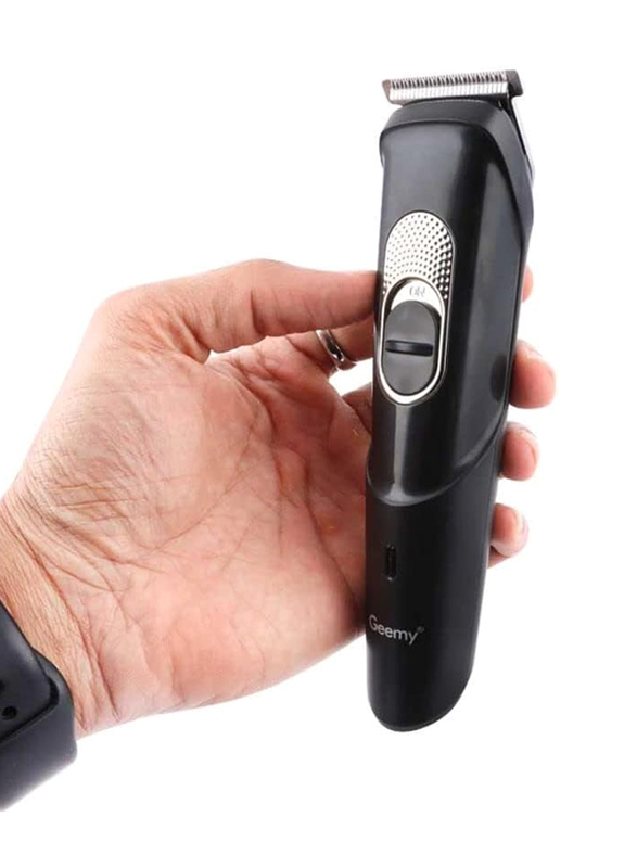 Geemy Professional Rechargeable Hair Trimmer, GM-6583, Black