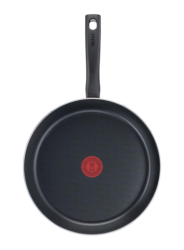 Tefal 26cm Tempo Flame Aluminium Frypan with Thermo Spot, C3040583, Red