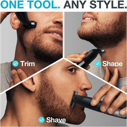 Braun Series X Xt5200 Wet & Dry All-In-One Tool Electric Razor & Beard Trimmer With 5 Attachments, Black/Silver