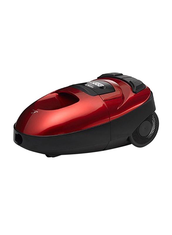 Hitachi Canister Vacuum Cleaner, 5L, 1600W, CVW160024CBSWR/SPG, Wine Red/Black
