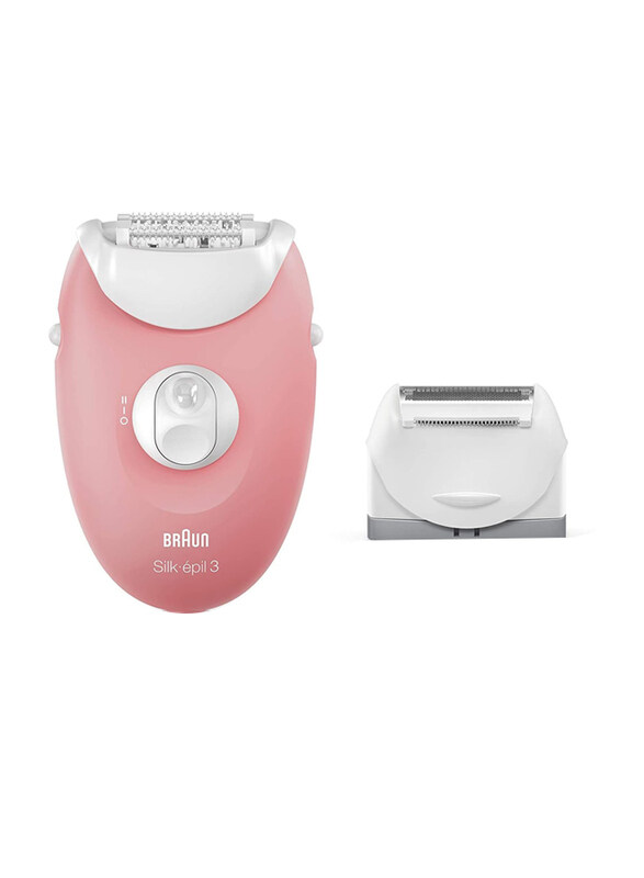 Braun Silk-epil 3 SE 3-440 Starter 3-in-1 Hair Removal Epilator, Pink