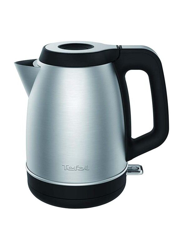 

Tefal 1.7L Express Kettle, 2400W, Silver, KI280D27, Silver/Black
