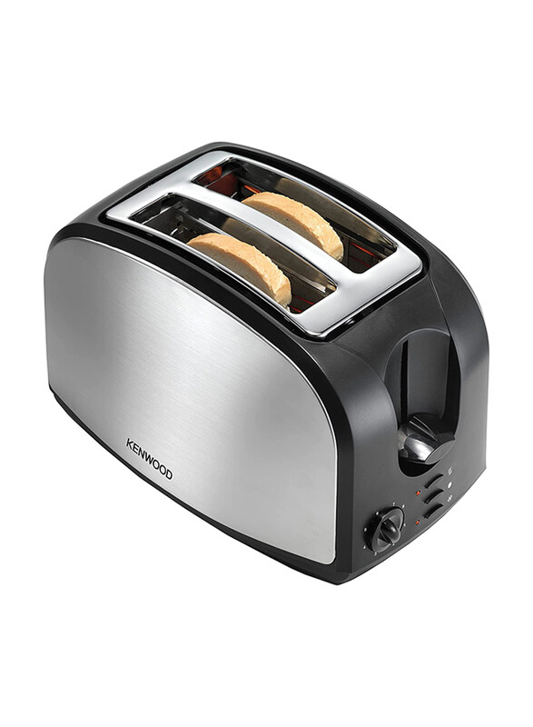 

Kenwood 2 Slice Bread Toaster with Adjustable Browning Control, TCM02.A0BK, Silver/Black