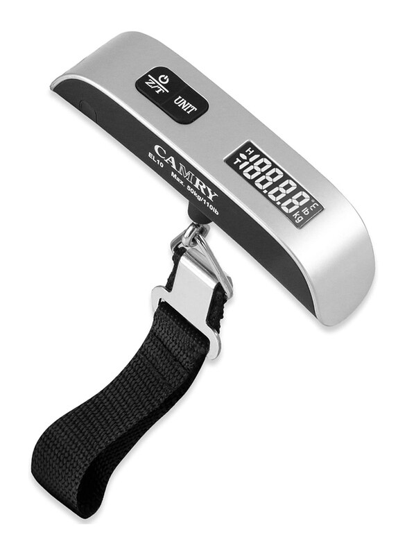 

Camry Digital Luggage Scale, Up to 50 Kg, EL10-31P, Silver